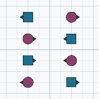 Inverted Lines: the Ends face out, the Centers face in.