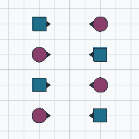 Normal Lines: two facing lines, every couple Normal.